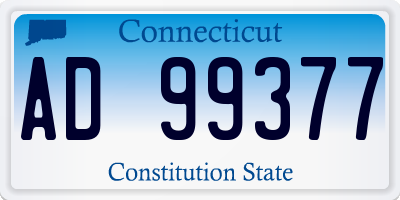 CT license plate AD99377