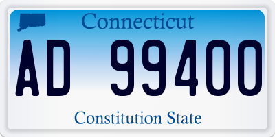 CT license plate AD99400