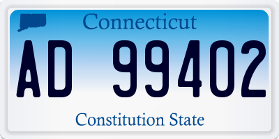CT license plate AD99402