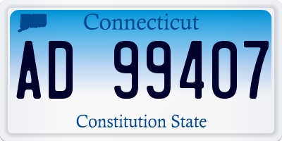 CT license plate AD99407
