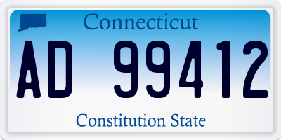 CT license plate AD99412