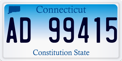 CT license plate AD99415
