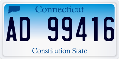 CT license plate AD99416