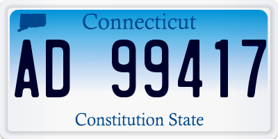 CT license plate AD99417