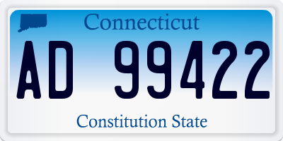 CT license plate AD99422