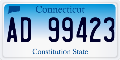 CT license plate AD99423