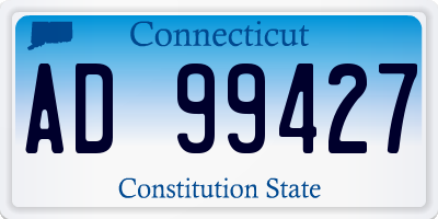 CT license plate AD99427