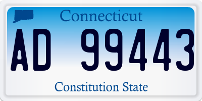 CT license plate AD99443