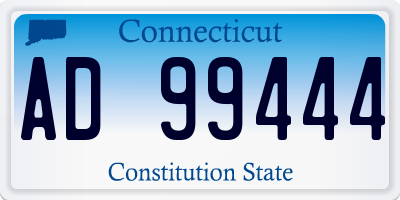 CT license plate AD99444
