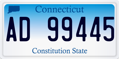 CT license plate AD99445