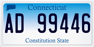 CT license plate AD99446