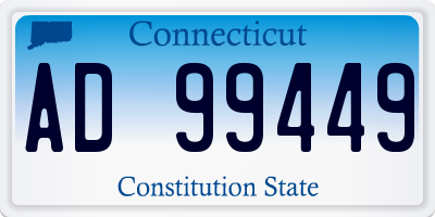 CT license plate AD99449