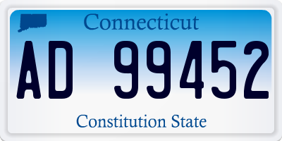 CT license plate AD99452