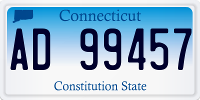 CT license plate AD99457