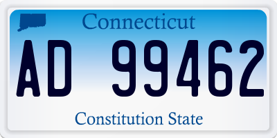 CT license plate AD99462