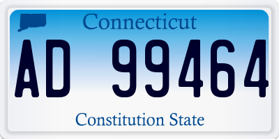 CT license plate AD99464