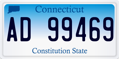CT license plate AD99469