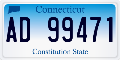 CT license plate AD99471