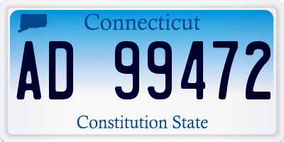 CT license plate AD99472