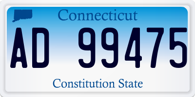 CT license plate AD99475