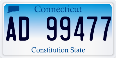 CT license plate AD99477