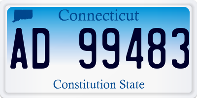 CT license plate AD99483