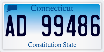 CT license plate AD99486