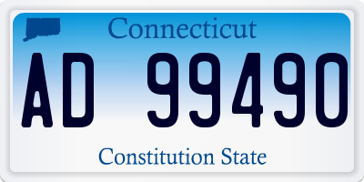 CT license plate AD99490