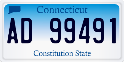 CT license plate AD99491