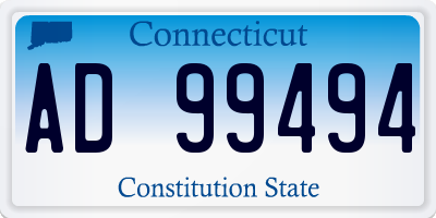 CT license plate AD99494