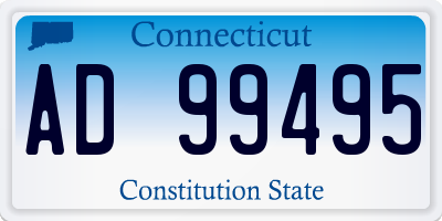 CT license plate AD99495