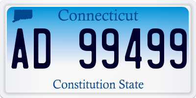 CT license plate AD99499