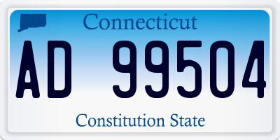 CT license plate AD99504