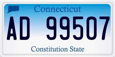 CT license plate AD99507