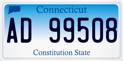 CT license plate AD99508