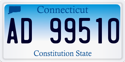 CT license plate AD99510