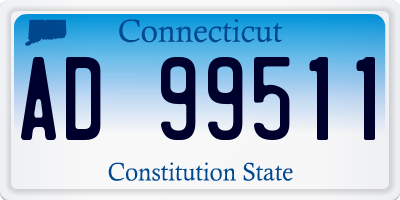 CT license plate AD99511