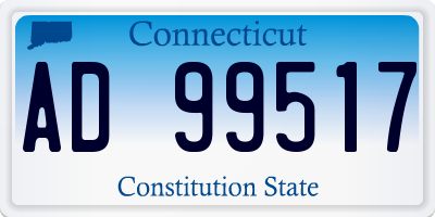 CT license plate AD99517