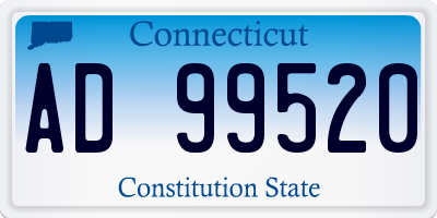 CT license plate AD99520