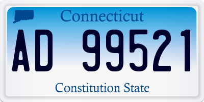 CT license plate AD99521