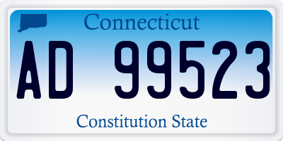 CT license plate AD99523