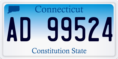 CT license plate AD99524