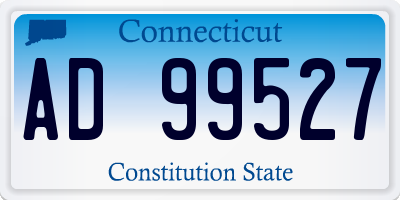 CT license plate AD99527