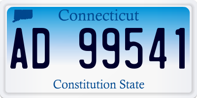 CT license plate AD99541