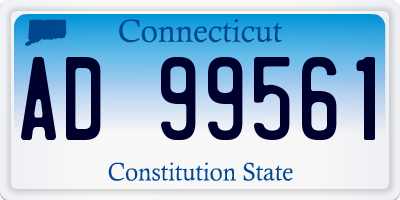 CT license plate AD99561