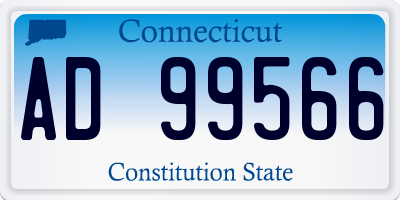 CT license plate AD99566