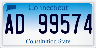 CT license plate AD99574