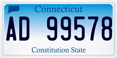 CT license plate AD99578