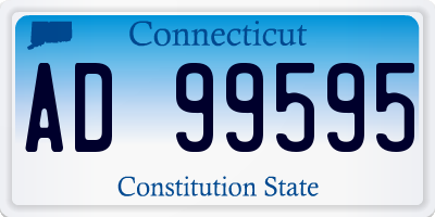 CT license plate AD99595