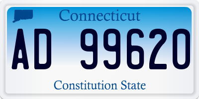 CT license plate AD99620